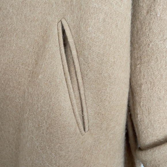 King & Tuckfield Oversized Belted Wood Blend Coat Camel Maxi - Picture 9 of 11